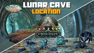 ARK: Fjordur | LUNAR/SPACE Biome CAVE Location & Bulbdog | Shinehorn | Featherlight/ Glowtail Spawn!