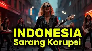 INDONESIA SARANG KORUPSI | Rock Metal | Musik AI | Gitaris Gadungan