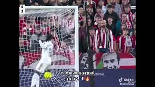 camavinga goal today || Real Madrid vs athletic club