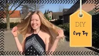 DIY van bandana naar crop top | KNIPgirls Charissa