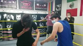 Throwing strikes in Pro Wrestling with Brody and Kaos