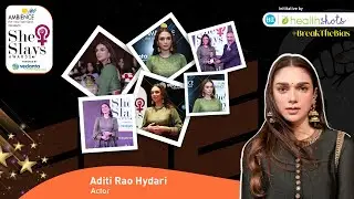 Aditi Rao Hydari wins HT Health Shots She Slays Champion Award | Acceptance Speech