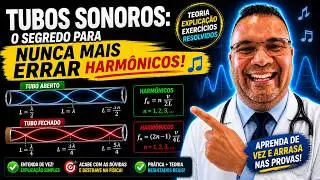 PROF TELMO - 🔴 Tubos Sonoros Abertos e Fechados Exercícios ∫ f( Prof. Telmo )dλ