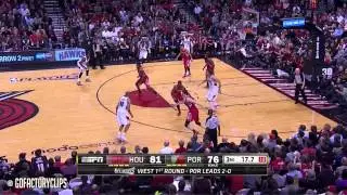 Nicolas Batum & Mo Williams Full Combined Highlights vs Rockets - 2014 Playoffs West R1G3