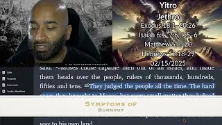 Yitro (Jethro) &ndash; Burnout & Biblical Ideals: Exodus, Isaiah, Matthew, Hebrews