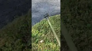 Weed eating (edging) blacktop 🔥