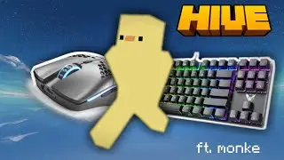 Playing Hive Skywars Keyboard And Mouse ASMR | ft. CoffeeMango
