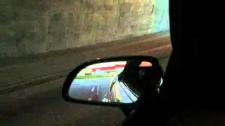 Burnout, rear view mirror.