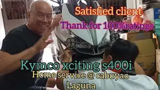 kymco xciting s400 home service @cabuyao laguna mike work's brother