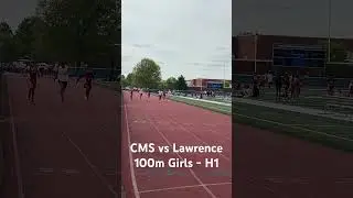 100m Girls Heat 1 - CMS vs Lawrence Middle School