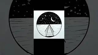 How To Draw Night Sky #sky #night #drawing