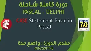 026     PASCAL AND DELPHI TUTORIAL CASE Statement Basic in Pascal