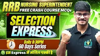 RRB Nursing Superintendent 2026 PYQs Live | Sushil Sir | Daily 8:30 PM | Nursing Peeth Lucknow
