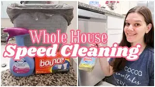 WHOLE HOUSE POWER HOUR CLEAN WITH ME | SPEED CLEANING