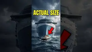 How Small Was Titanic (The Actual Scale) #shorts #ocean