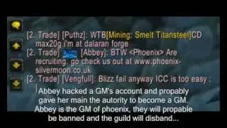 Hacked Blizzard GM on Silvermoon EU
