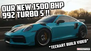 OUR NEW LOOK! FULL 1500 BHP 992 TURBO S TECHART BUILD! #porsche #esmotoruk #911turbos #ES1300