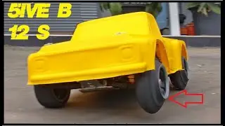 annoying screeching tire sound !! losi 5ive B as chevy pick up truck, 12s, homemade chassis