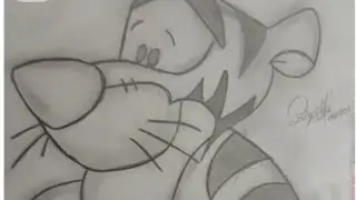 How to draw a 🐅 tiger||Pooh friend tiger