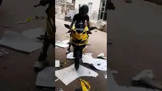 R15 full bike wrap yellow color #shorts #ls wrapping full video upload coming soon