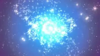 60fps Bright Blue Dancing Stars Fountain HD Motion Background