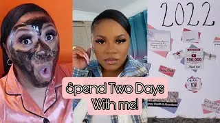 SPEND 2 DAYS WITH ME + HOW TO MAKE VISION BOARD + CHARCOAL FACE MASK GONE WRONG | Kyerra Marie