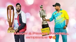 Abhay & Prince Maxwell interview ❤️🥰 #shorthandcricket #cricket #youtubevideo #youtubeviralvideo