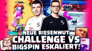 NEUE RANDOM RIESENWUT CHALLENGE vs BIGSPIN! RACHE F&Uuml;RS LADDER DUELL? | Clash Royale Deutsch