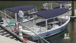 Electric boats provide views of Boston Harbor while avoiding fuel costs