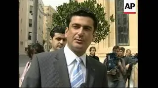WRAP Pro-gov't legislators protest against Hezbollah; parliamentary speaker
