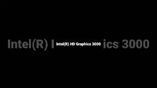 Intel(R) HD Graphics 3000
