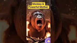 Monkey Mother 🙈 #shorts #shortsfeed #shortsviral #monkey #animals #viral #viralshorts #anime #short