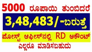 Post office recurring deposit/post office RD interest rate 2020/Post office RD plan 2020/RD account