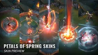 Petals Of Spring Skins: Lillia (Legendary), Yasuo, Katarina, Jayce & Camille || League Of Legends