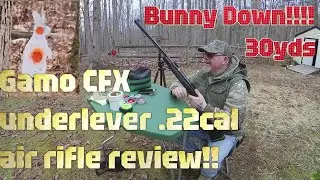Gamo CFX .22 under lever air rifle review!! Gamo exclusive!!#gamo #gamoairrlfes #gamocfx