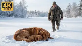 Old Man Saves a Mother Dog and Her Puppy in a Snowy Night | Part 1