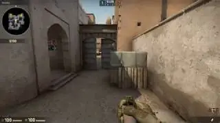 mid to B smoke DUST 2 (jump-throw)
