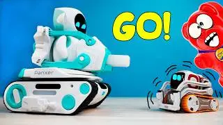 УСТРОИЛИ ЭПИЧНУЮ БИТВУ РОБОТОВ EILIK И COZMO С ЖЕЛЕЙНЫМ МЕДВЕДЕМ ВАЛЕРОЙ