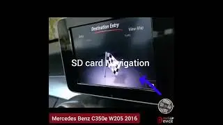 Active SD card Navigation For Mercedes-Benz W205  C350e 2016