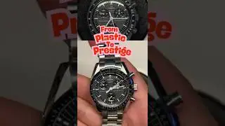 Omega Swatch Moonswatch Gets a Full Makeover! #shorts  #omega #swatch #moonswatch #transformation