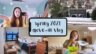 spring 2021 move-in vlog + freshman dorm tour @ tufts university 🐘💙