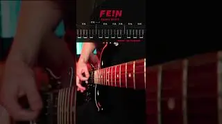 FE!N - Travis Scott | Guitar Cover (With Tabs) | #shorts