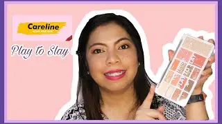 CARELINE PLAY TO SLAY FULL FACE PALETTE REVIEW || 2 EYESHADOW LOOK