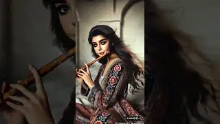 Persian girl playing flute