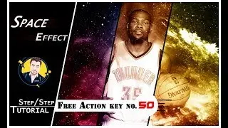 Space Photo Effect In Photoshop ( free action key)
