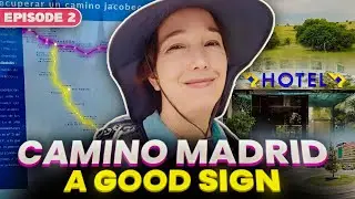 Heartwarming Welcome on my Walk on the Camino Madrid (Santiago Cross)