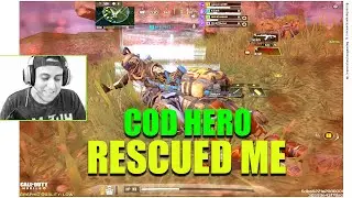They KNOCKED me DOWN , Teammate (CODHero Gaming) came to rescue me in COD Mobile Battle Royal