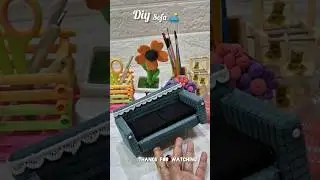 diy mini  sofa 🛋 #diy #trending #craft #viral #shorts