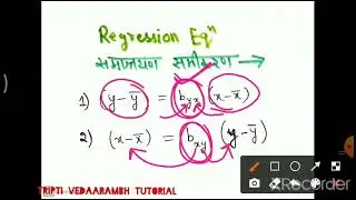 REGRESSION_EQUATION_REGRESSION_LINES_PART-1_TRIPTI_VEDAARAMBH_TUTORIAL