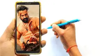 Marco drawing Unni Mukundan, Outline Tutorial
